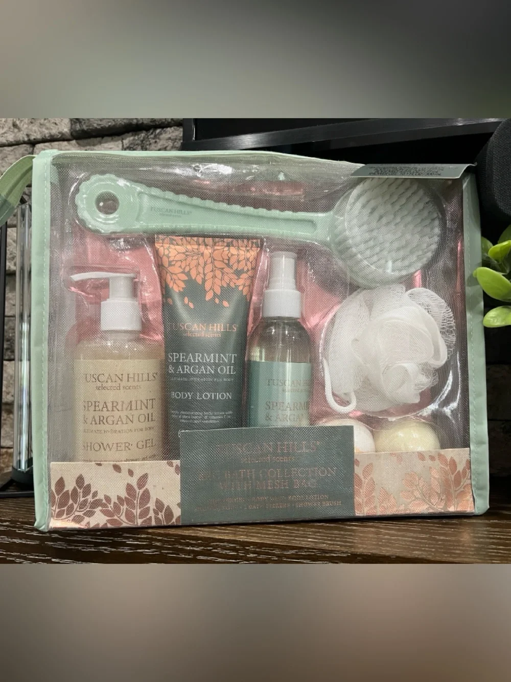 Spearmint & Argan Oil Bath & Body Gift Set ~New~ never opened